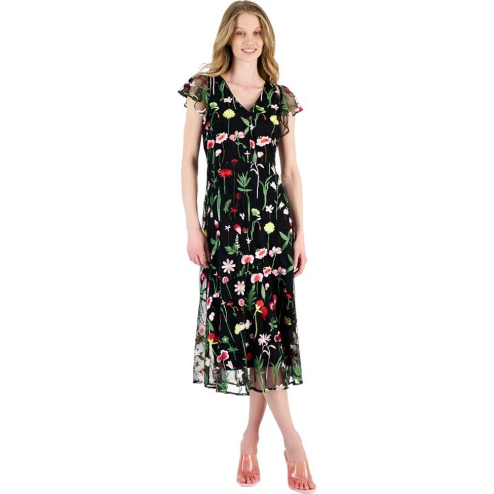 Sam Edelman Womens Floral Midi Dress, NWT